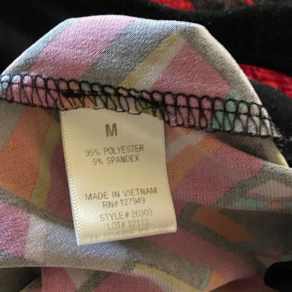 Emma & Michele Geometric Pink and Black Dress - Picture 4 of 4